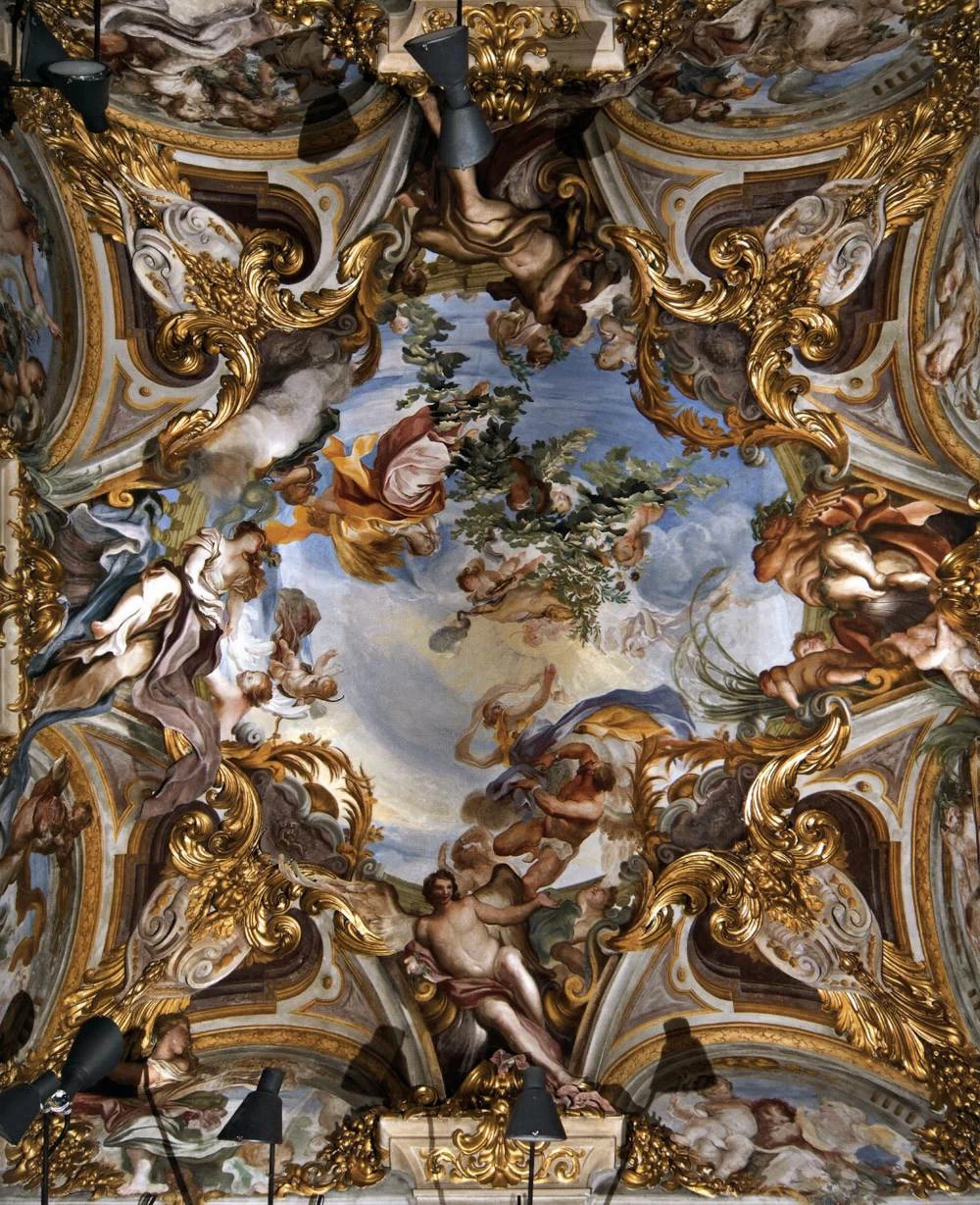 Palazzo Rosso - Sala dell'estate, Apollo, Helios e Leone, Genova